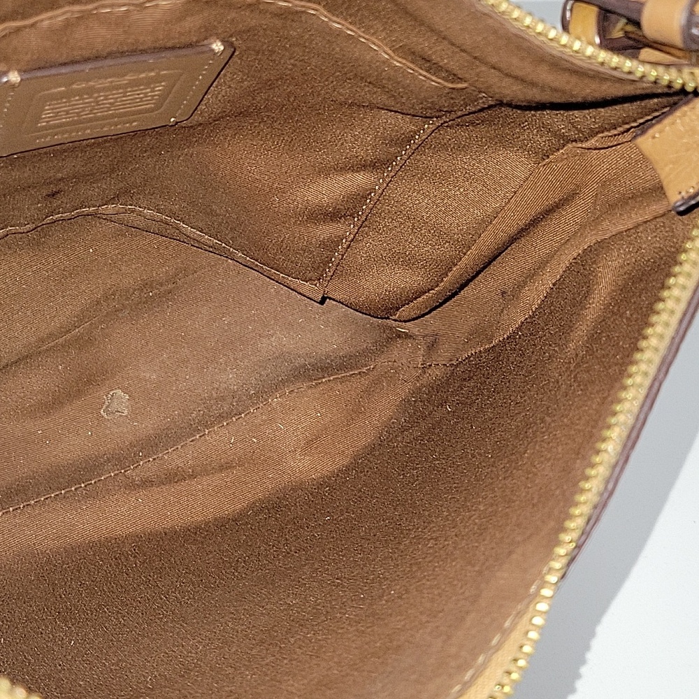 Coach Ellie File Tan Pebble Leather Crossbody Shoulder Bag C1648 - Picture 14 of 16